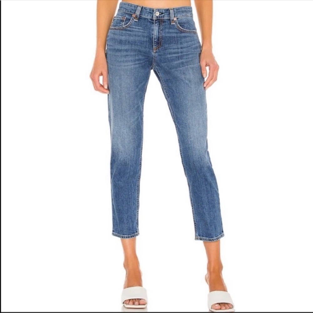 Rag & Bone Dre Low Rise Slim Boyfriend Jeans in Mission City NWT
